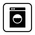 Washing machine sign , decals stickers