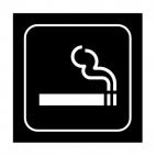 Smoking sign, decals stickers