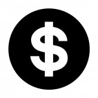 Dollar sign, decals stickers