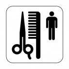 Barber shop sign, decals stickers
