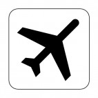 Departing flights sign, decals stickers