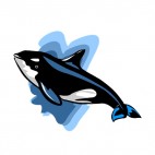 Killer whale underwater, decals stickers