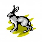 Grey hare, decals stickers
