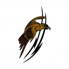 Flying peregrine drawing, decals stickers