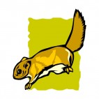 Brown squirrel , decals stickers