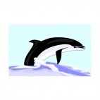 Dolphin jumping out of water, decals stickers