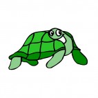 Turtle smiling, decals stickers