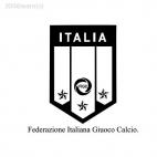 Italia Federazione soccer football team, decals stickers