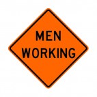 Men working sign, decals stickers