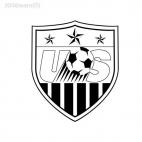 United States USA soccer football team, decals stickers