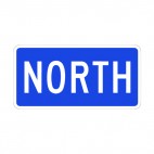 North sign, decals stickers