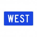 West sign, decals stickers