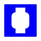 Propane station sign, decals stickers