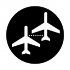 Airplane boarding sign , decals stickers
