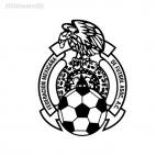 Mexicana futbol soccer football team, decals stickers