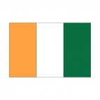 Cote d'Ivoire flag, decals stickers