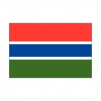 Gambia flag, decals stickers