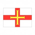 Guernsey flag, decals stickers