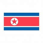 North Korea flag, decals stickers