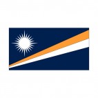 Marshall Islands flag, decals stickers
