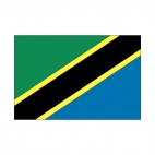 Tanzania flag, decals stickers