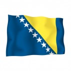 Bosnia and Herzegovina flag, decals stickers
