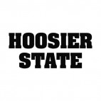 Hoosier state Indiana state, decals stickers