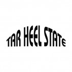 Tar heel state North Carolina state, decals stickers