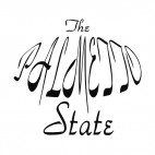The palmetto state South Carolina state, decals stickers