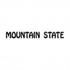 Mountain state West Virginia state, decals stickers