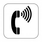 Telephone for hearing impaired sign , decals stickers