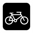 Bicycle sign, decals stickers