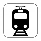 Tramway sign, decals stickers