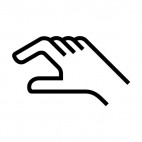 Hand sign, decals stickers