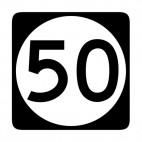 Junction 50 sign, decals stickers