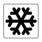 Snow sign, decals stickers