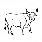 Bull, decals stickers