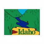 Idaho state, decals stickers