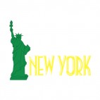 New York state, decals stickers