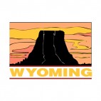 Wyoming state, decals stickers