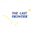 The Last Frontier Alaska state, decals stickers