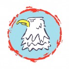 United States Eagle head logo, decals stickers