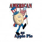United States American as Apple Pie, decals stickers