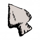 Rock arrowhead , decals stickers