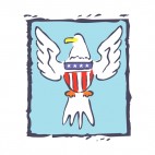United States Eagle logo sketch, decals stickers