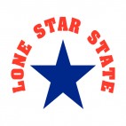 Lone Star State Texas State, decals stickers