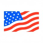 United States flag close up, decals stickers