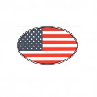 United States flag logo, decals stickers
