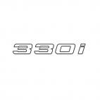 BMW 330i 330 outline, decals stickers