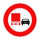 Give priority to trucks sign , decals stickers